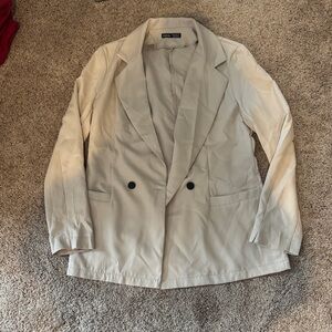 SHEIN Cream Blazer